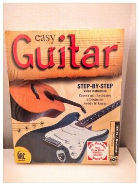 🎸Easy Guitar 🎸 CD~ROM Step-By-Step  Instructions - IBM PC / MAC  *NIB*